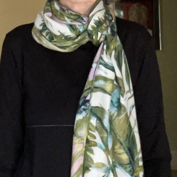 Vintage Tropical Print Scarf by INC International Concepts - Picture 6 of 7